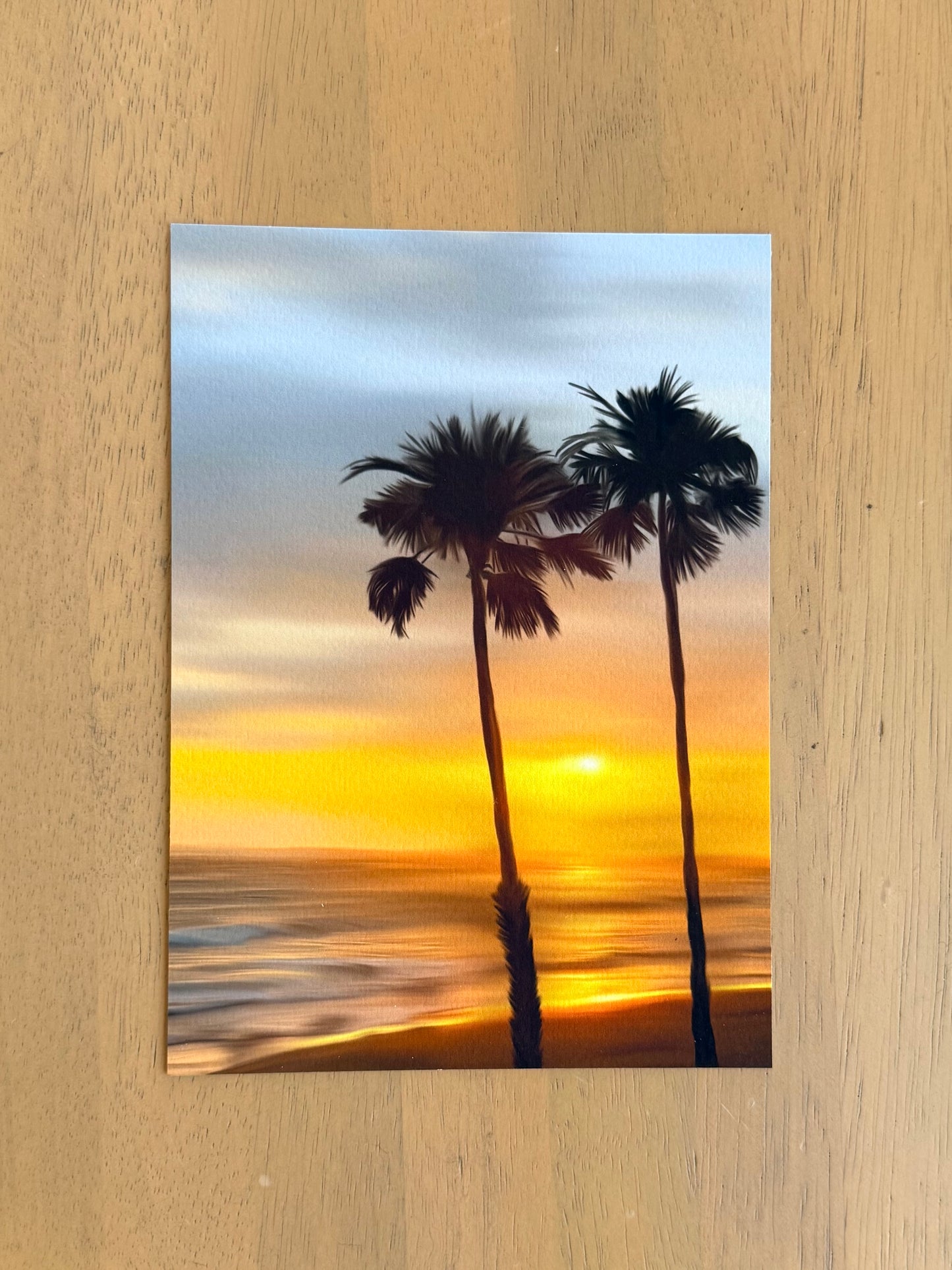 California Sunset Art Print