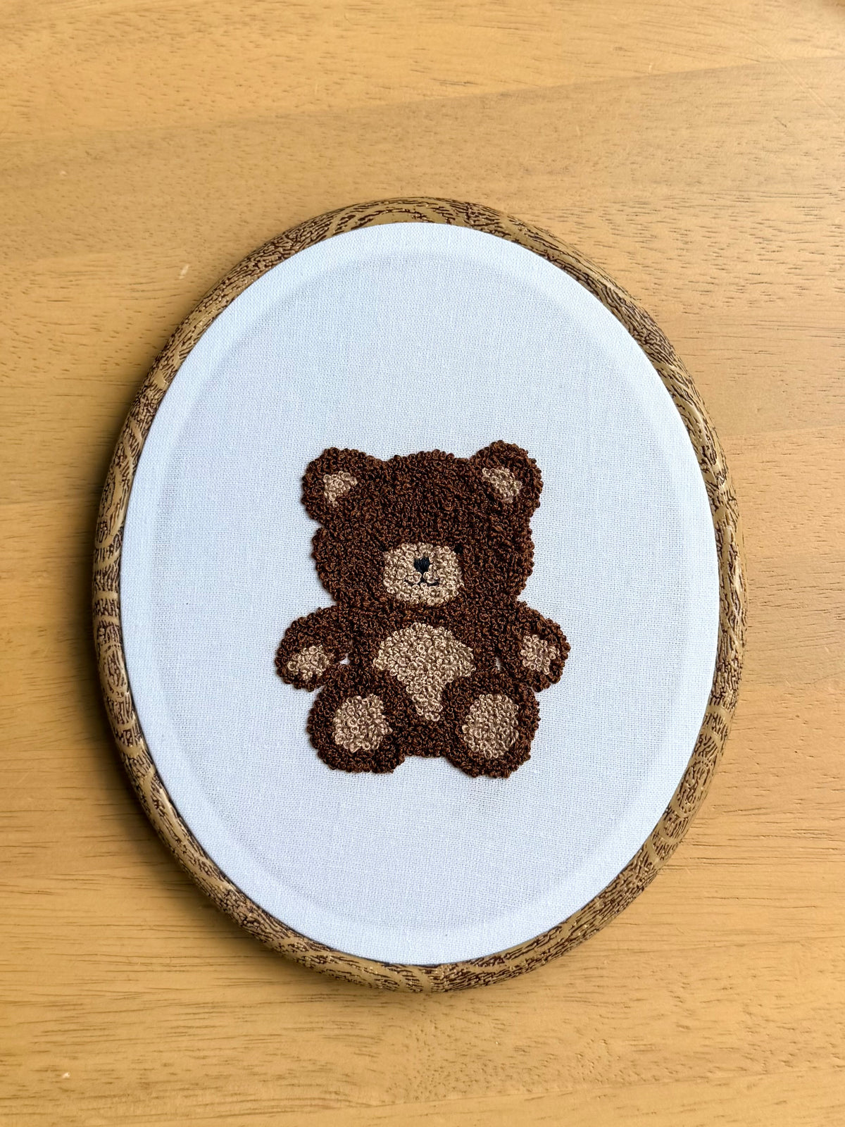 Hand Embroidered Teddy Bear